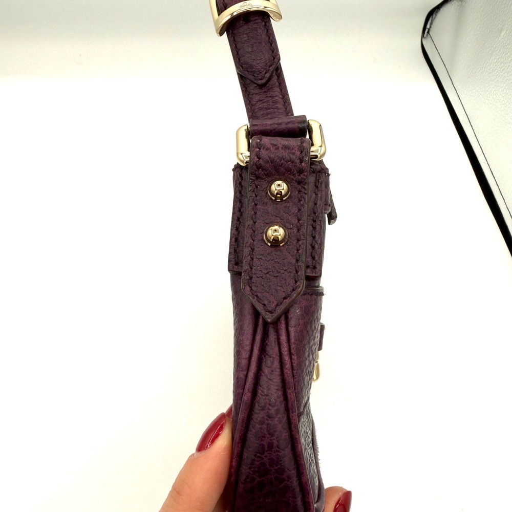 Gucci Purple Hasler Horsebit Shoulder Bag - Picture 8 of 11